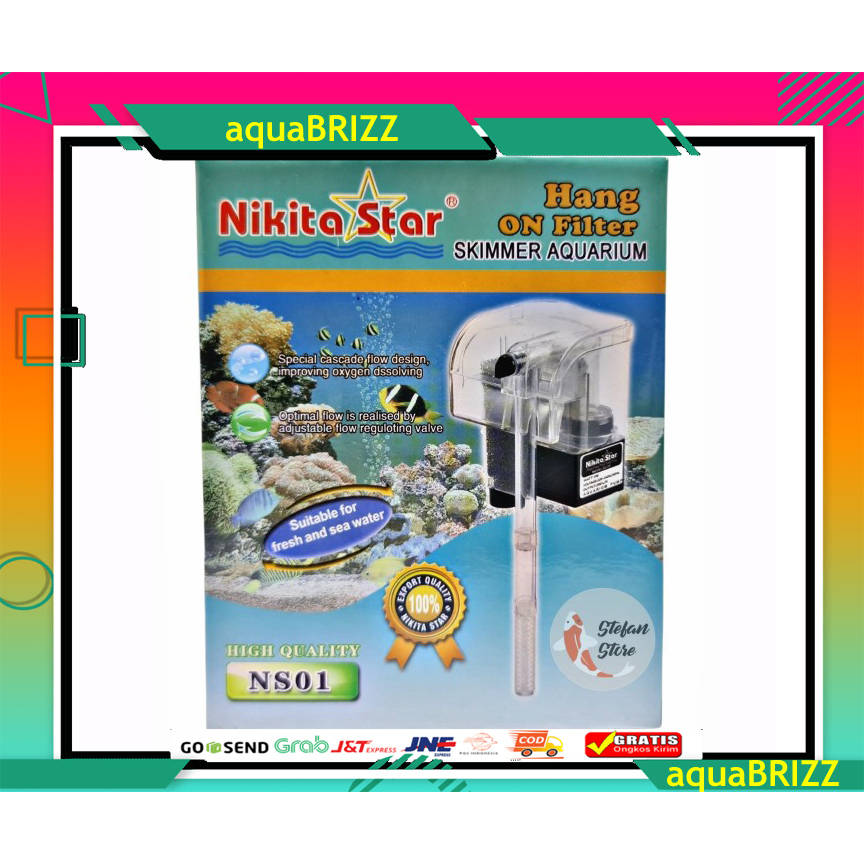 hang on filter Nikita star NS 01 hanging gantung skimmer skimer aquarium