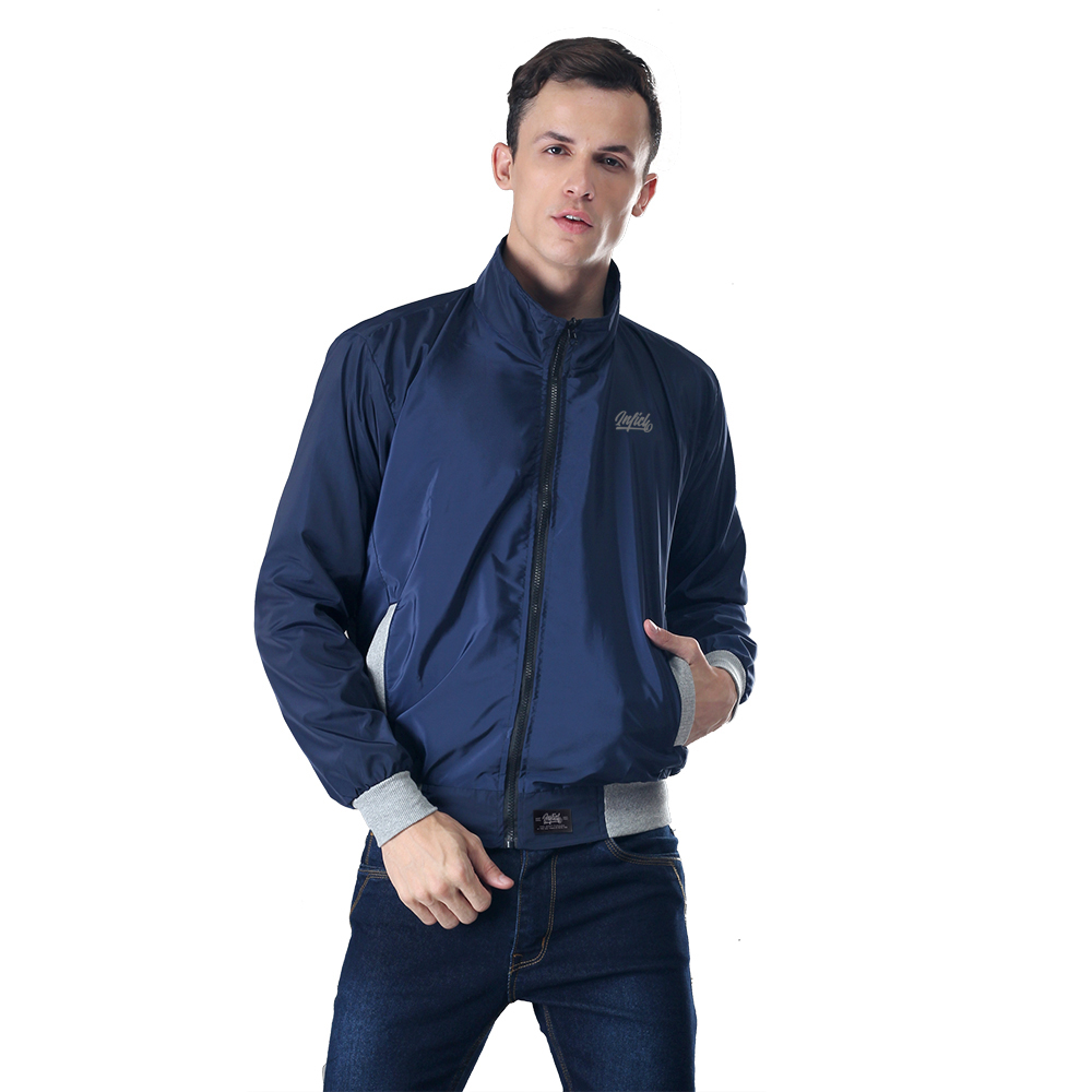 Jaket Parasut Pria Distro Original 100% Keren Navy Inficlo