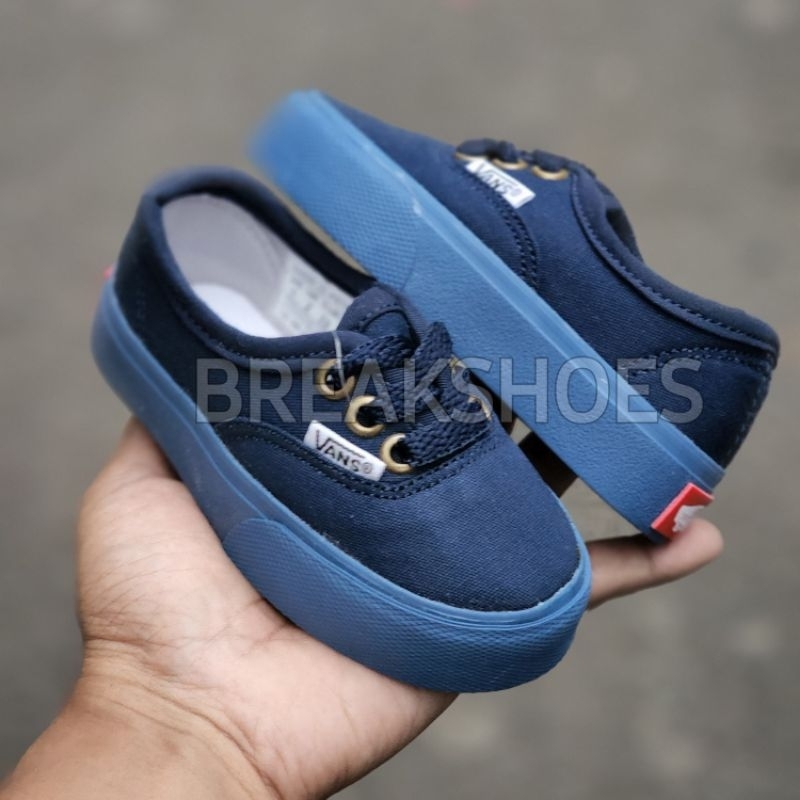 Sepatu anak autentik model tali full navy