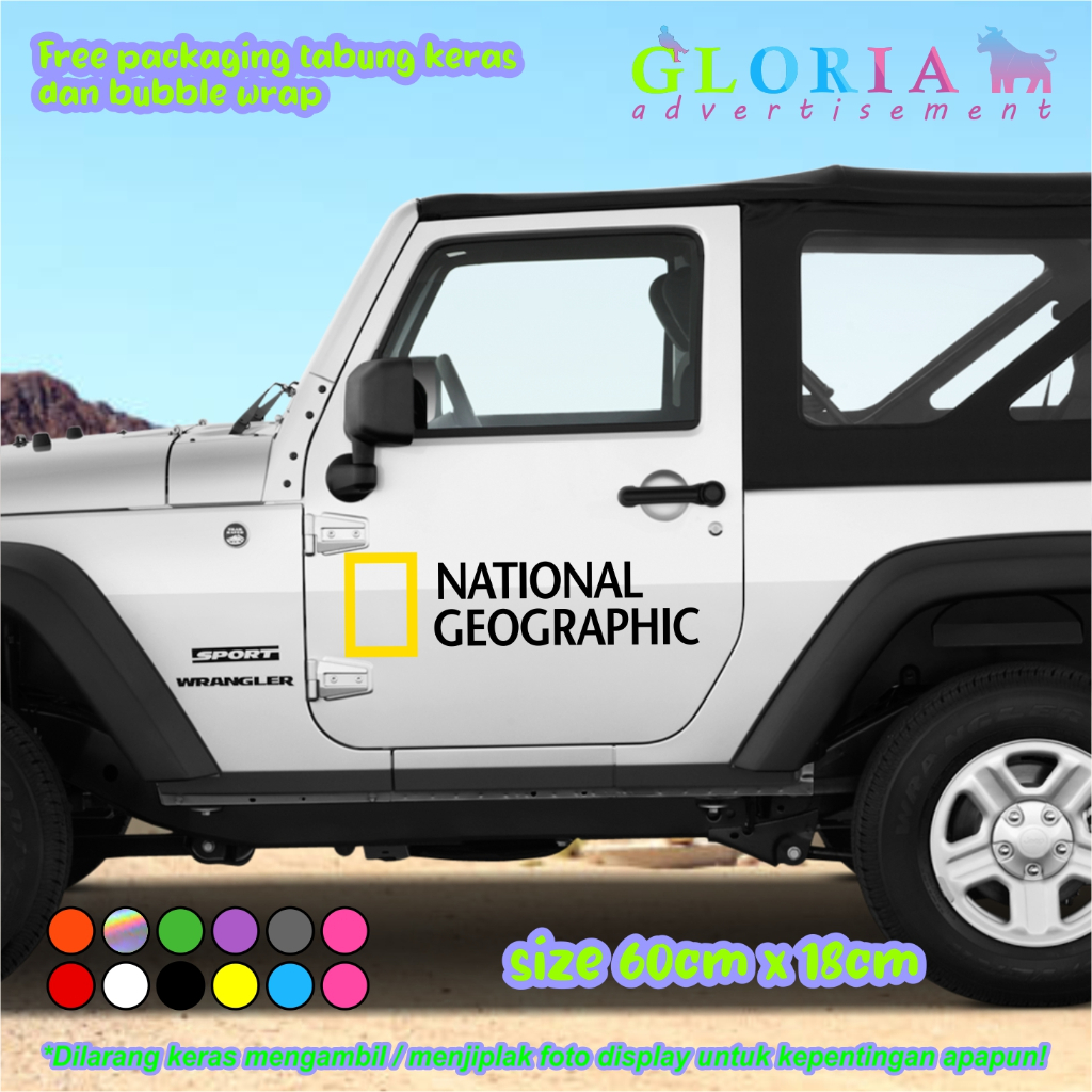 STIKER NATIONAL GEOGRAPHIC CUTTING