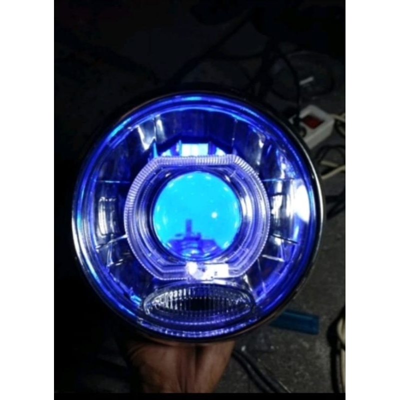 Reflektor Vixion Old Rx-King New Peredam 2008 Plus Lampu Biled Set Batok High Quality