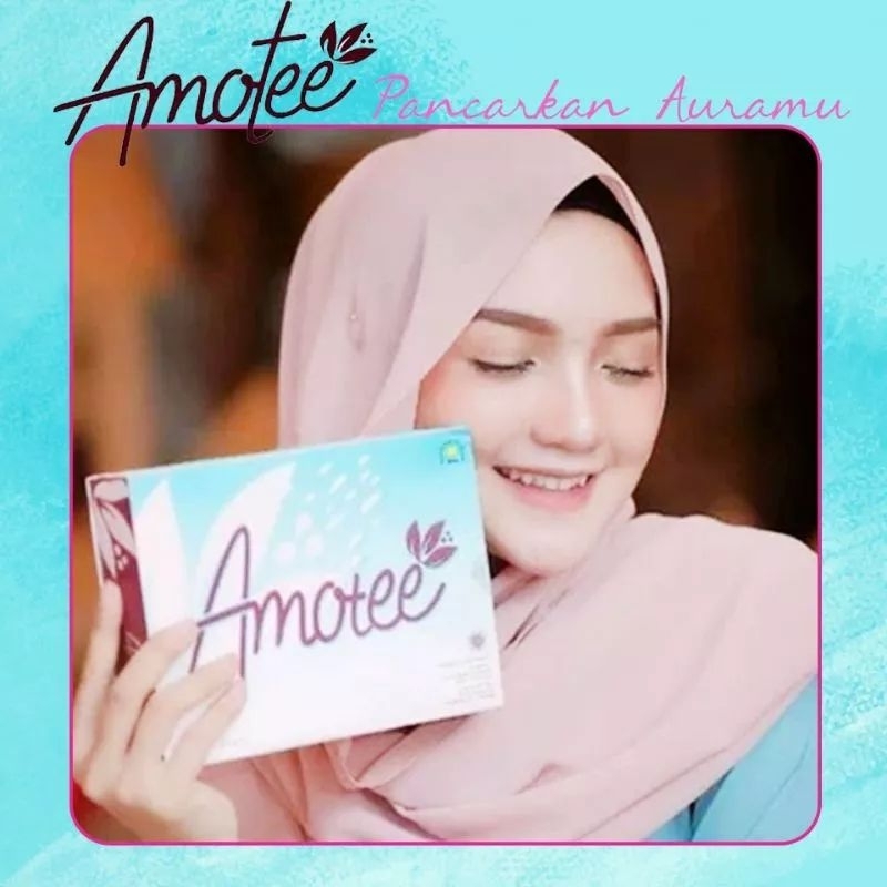 Amotee Box isi 20 Sachet Minuman Collagen Herbal Nasa Memutihkan Kulit