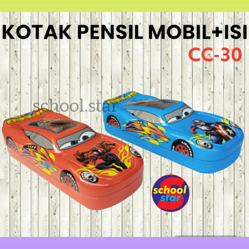 

KOTAK PENSIL KALENG KARAKTER + ISI / TEMPAT PENSIL MOBIL CC-30