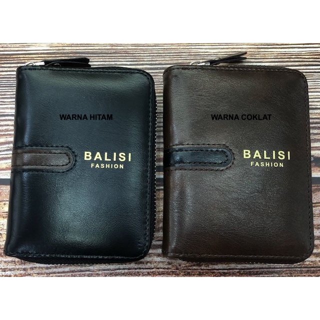 IMPOR BALISI 1757-2 DOMPET UANG LIPAT ZIPPER MUAT BANYAK TEMPAT KARTU BAHAN LEMBUT DITANGAN