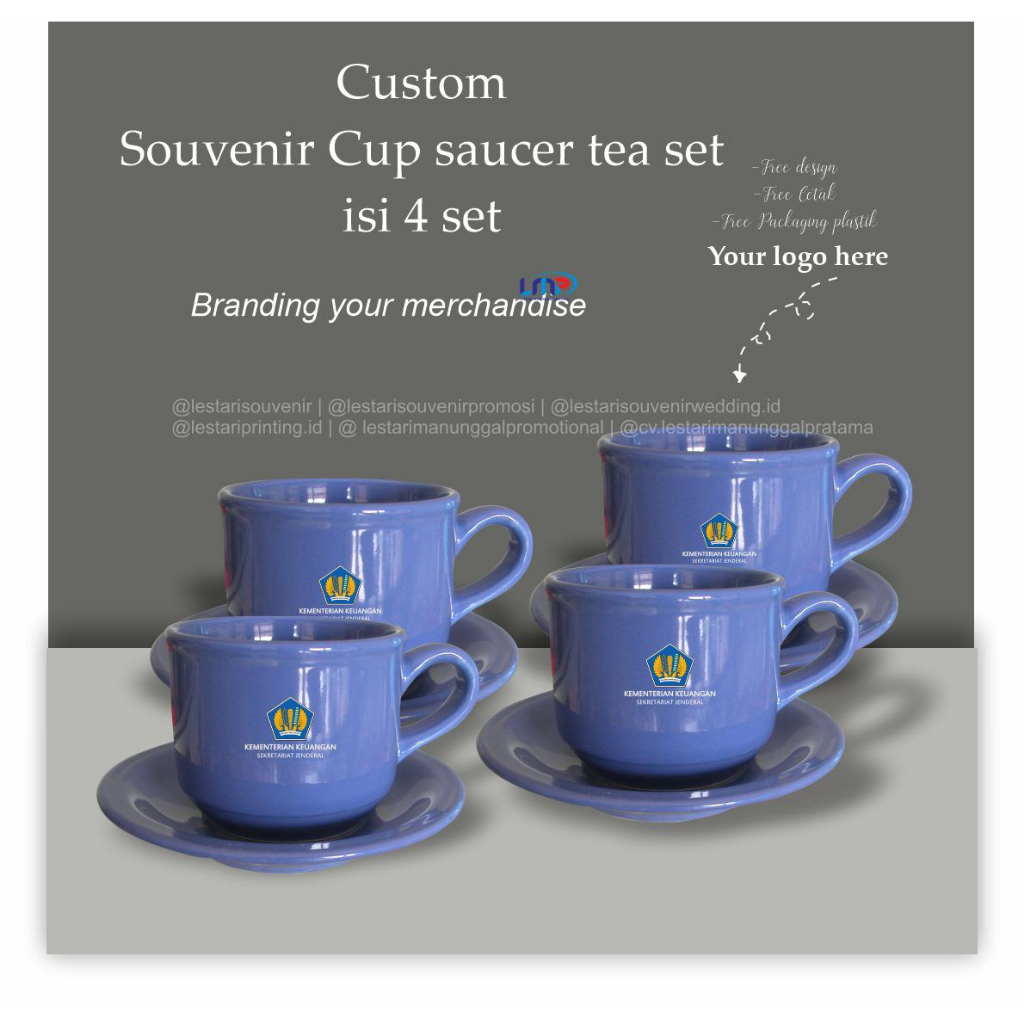 

Souvenir Tea Set Custom (nocode 5) / Hampers Lebaran Custom / Hampers Tea Set / Hampers Parcel Murah