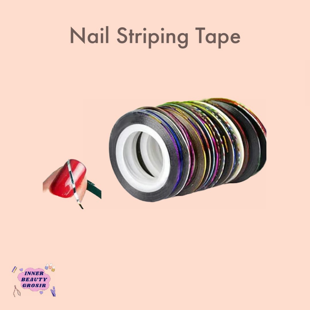 Nail Art Striping Tape Line Stiker / Sticker Stripe Nail Art / Tape Nail Art / Sticker Garis Nail Art