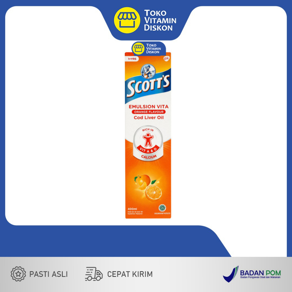 SCOTT'S EMULSION VITA ORANGE - 400 ML