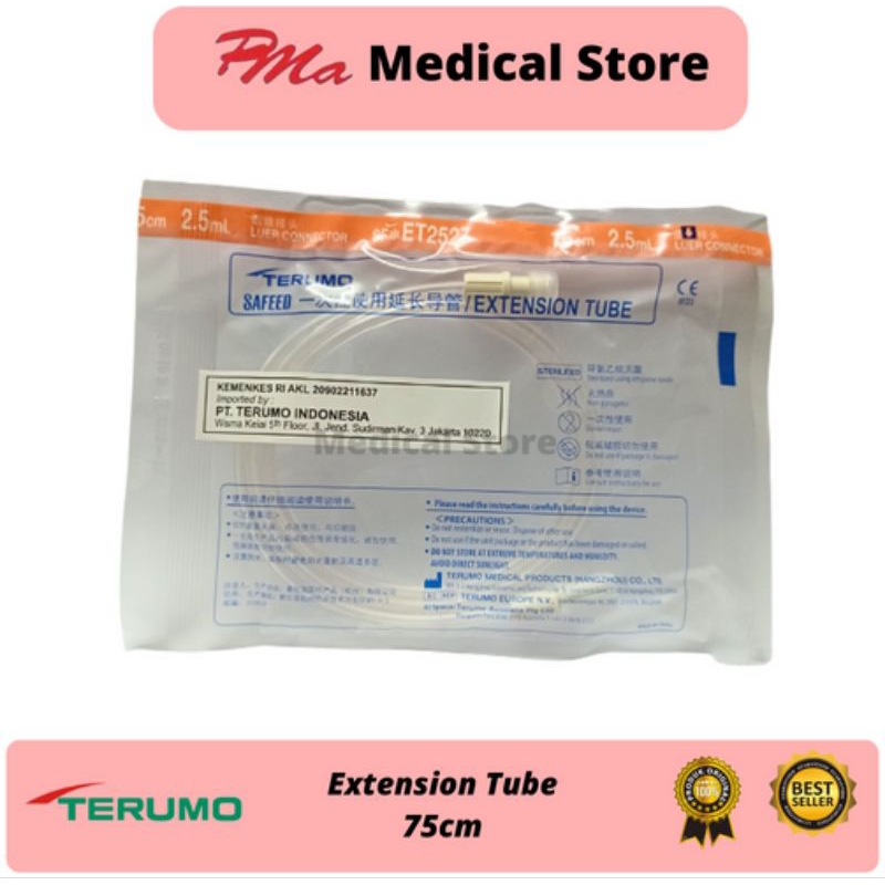 Extension Tube 75cm - 2.5ml Terumo Harga/Pcs