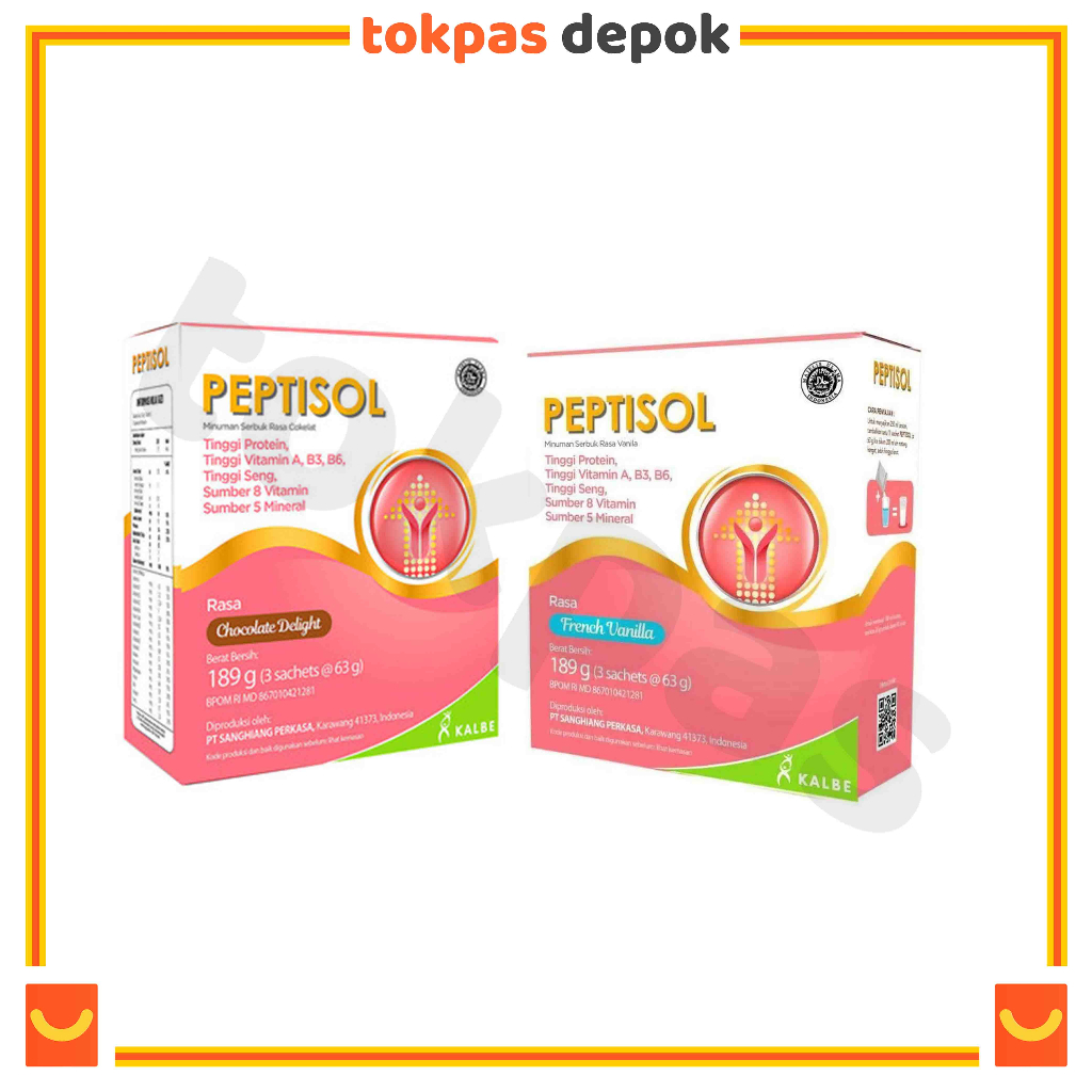 

Peptisol Vanila/Coklat 189 gram - Nutrisi Tinggi Protein Rendah Residu