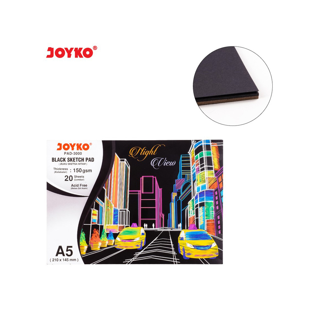 

Joyko Black Sketch Pad-3000