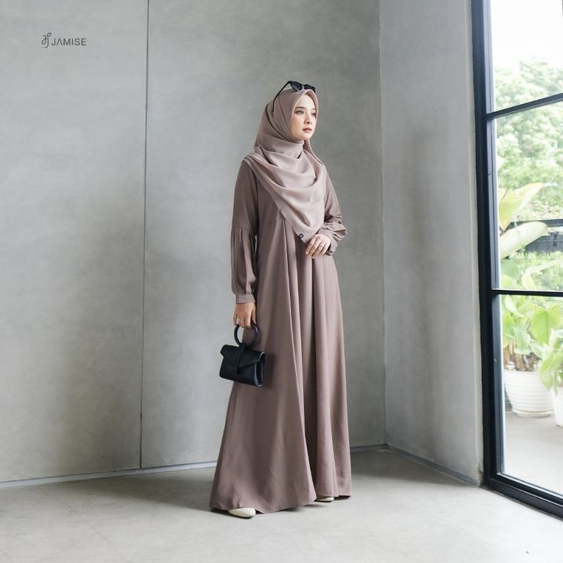 Jamise Meira Dress Hazelnut Gamis Syari