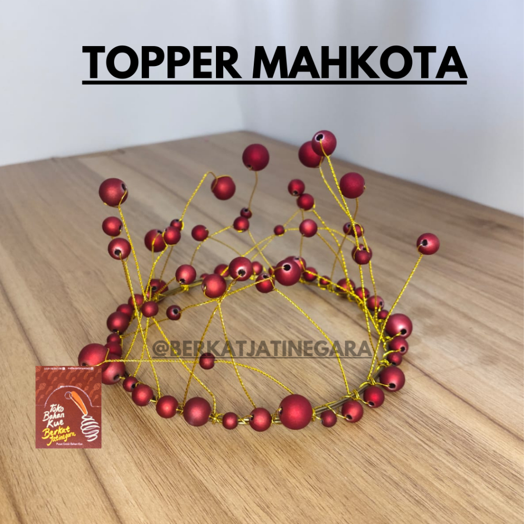 TOPPER CAKE CROWN / HIASANAN KUE MAHKOTA ISI 1 PCS