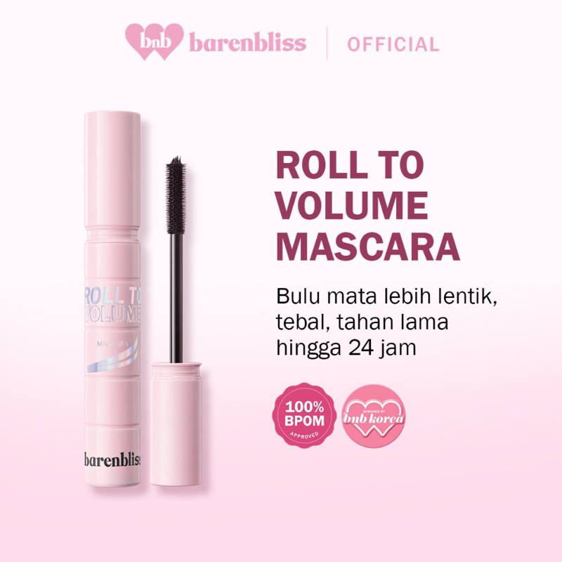 BNB barenbliss Korean Roll To Volume Mascara 「Long Lasting Waterproof Smudgeproof