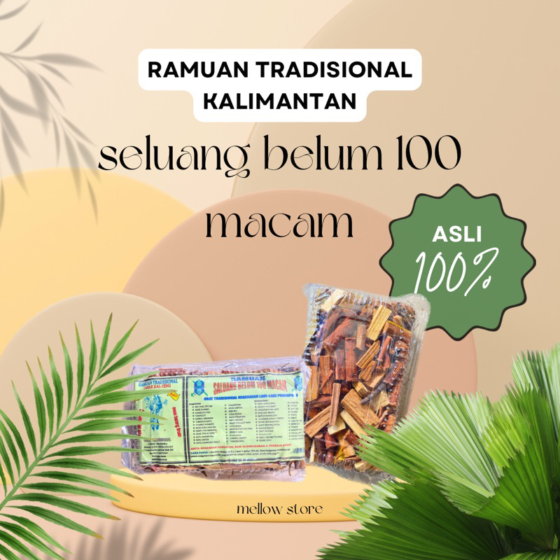 

Akar Saluang Belum, ramuan 100 macam Herbal Asli Kalimantan obat lemah syahwat, jantung, darah tinggi, kolesterol