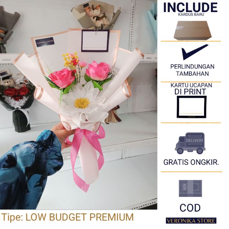 BUKET BUNGA WISUDA – ABDA - BUCKET BUNGA ARTIFICIAL  - BOUQET ULANG TAHUN - BUKET BONEKA BUKET WISUD