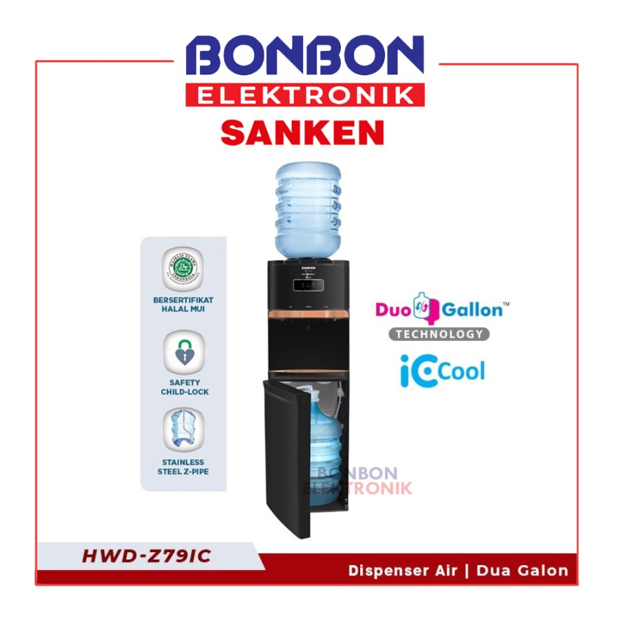 [ GOSEND / GRAB ] Sanken Dispenser Duo Galon HWD-Z79IC Xatria Pro