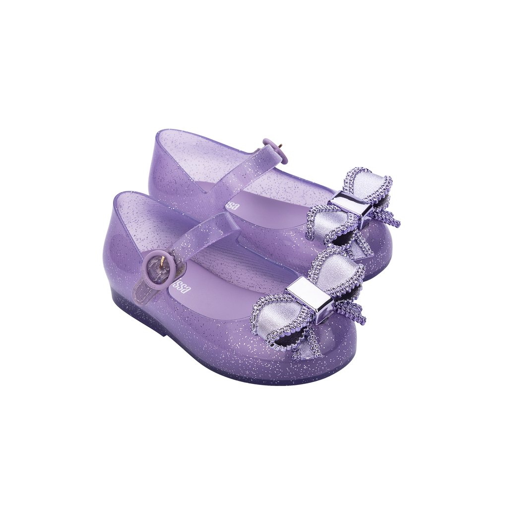 Sepatu Sandal Anak Perempuan Mini Melissa Sweet Love IV Bb Lilac / Metalic Violet