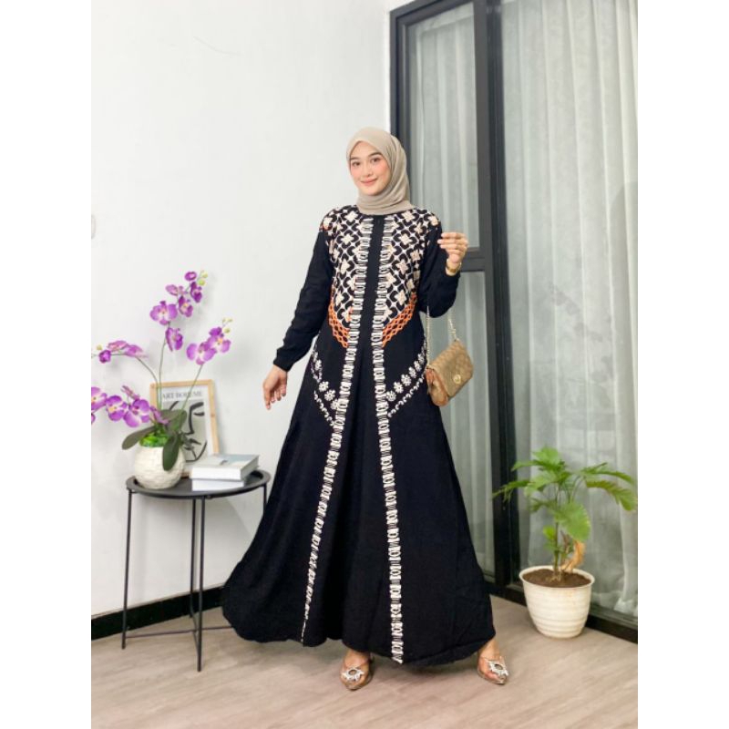 Gamis Murah Abstrak Malaman gamistwill candi mekar best seler size jumbo 110cm sampi 120 terbaru original berkualitas promo size M L XL Gamis Twill Ori Pekalongan Pekalongan Motif Terbaru Rayon Super Busui Kekinian Malaman Corak Abstrak Original Zivallent