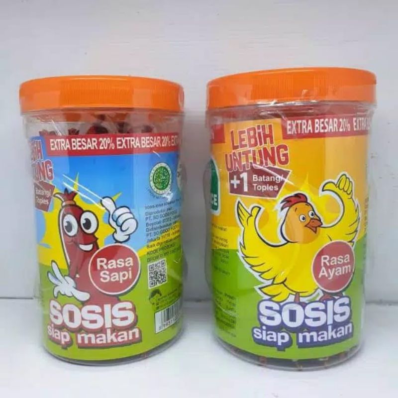 

SOSIS SO NICE TOPLES AYAM/SAPI ISI 24+1