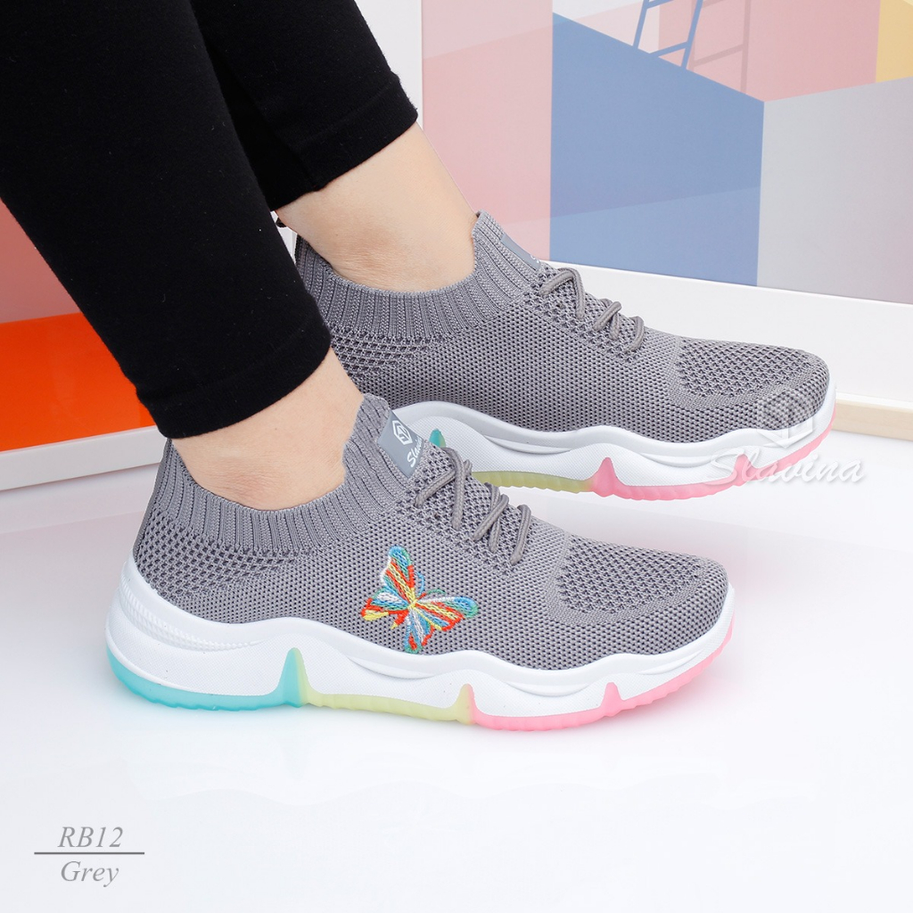 Ivony Seivona - RB12 Sepatu Sneaker New Rainbow Slavina
