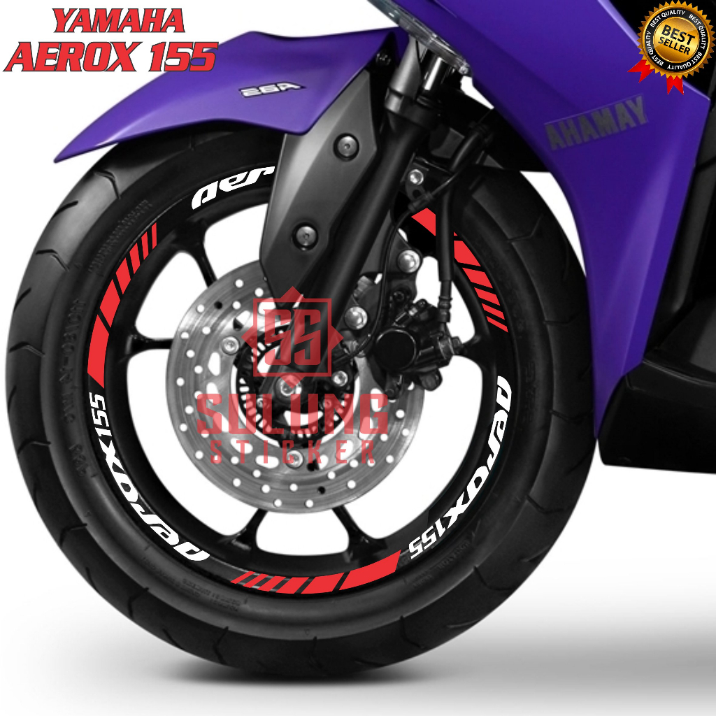 Stiker Velg Motor Yamaha Aerox 155 Sticker Cutting Aksesoris Variasi Pelek