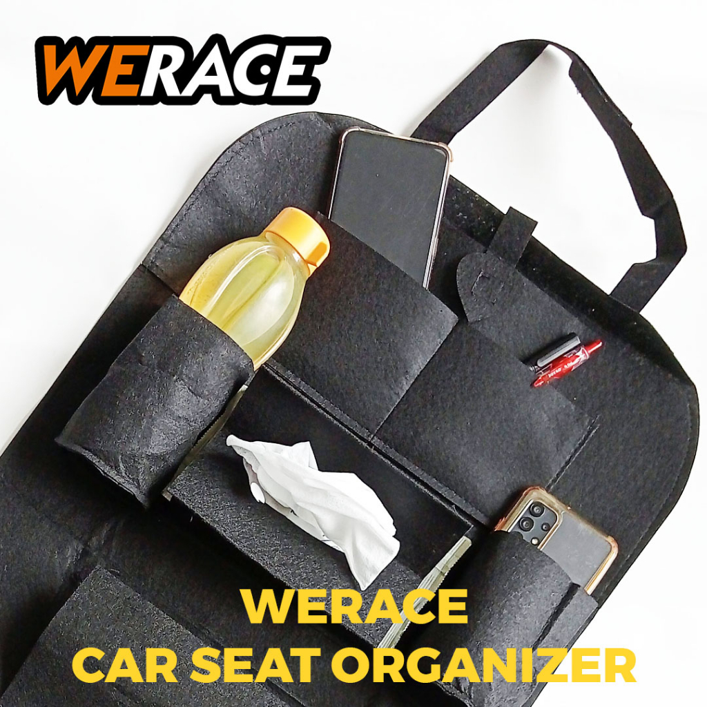 [WERACE] Car Seat Organizer Tas Mobil Multifungsi Kantong Belakang Kursi Jok