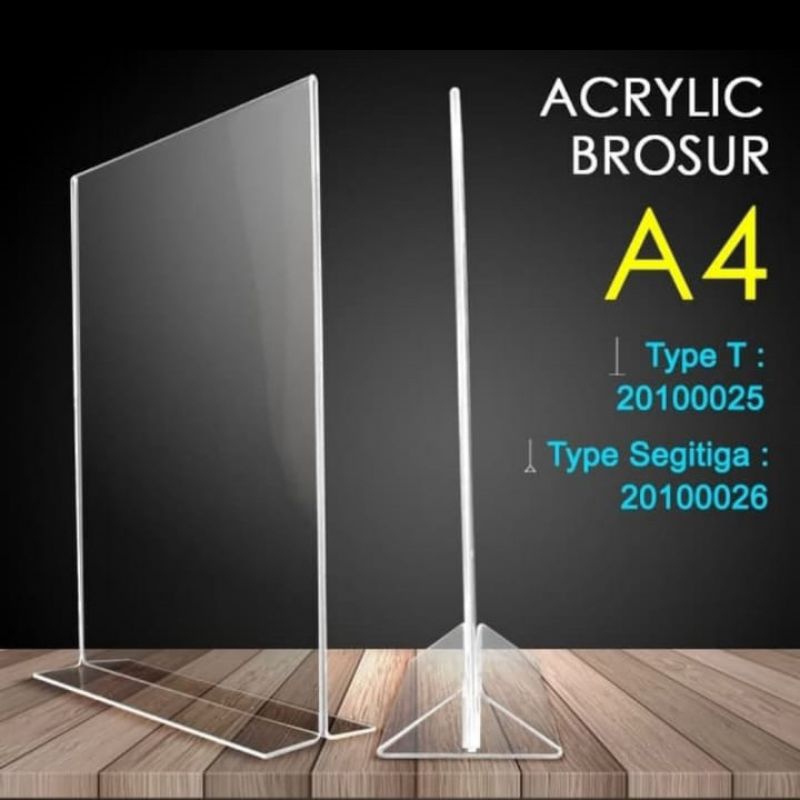 

Tempat brosur Akrilik A4