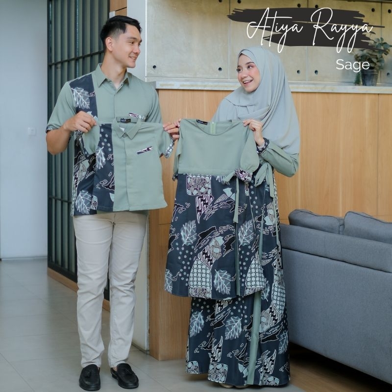 Baju Muslim Anak Perempuan dan Laki-laki Atiya Rayya Batik Series