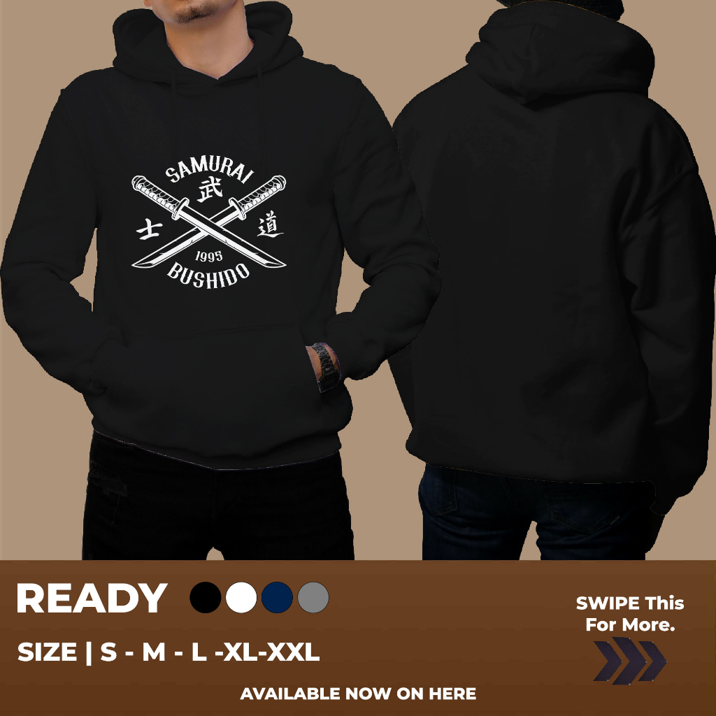 HOODIE Samurai Bushido KEREN BANGET UNTUK PRIA