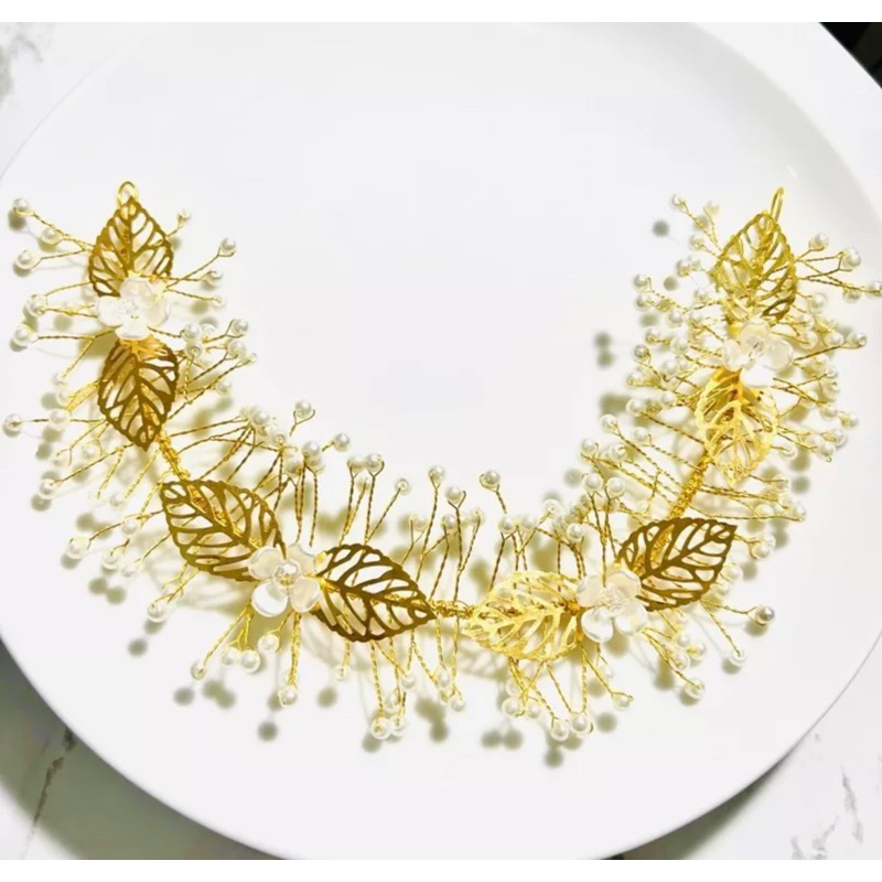 Mahkota pengantin model bunga tiara rambut