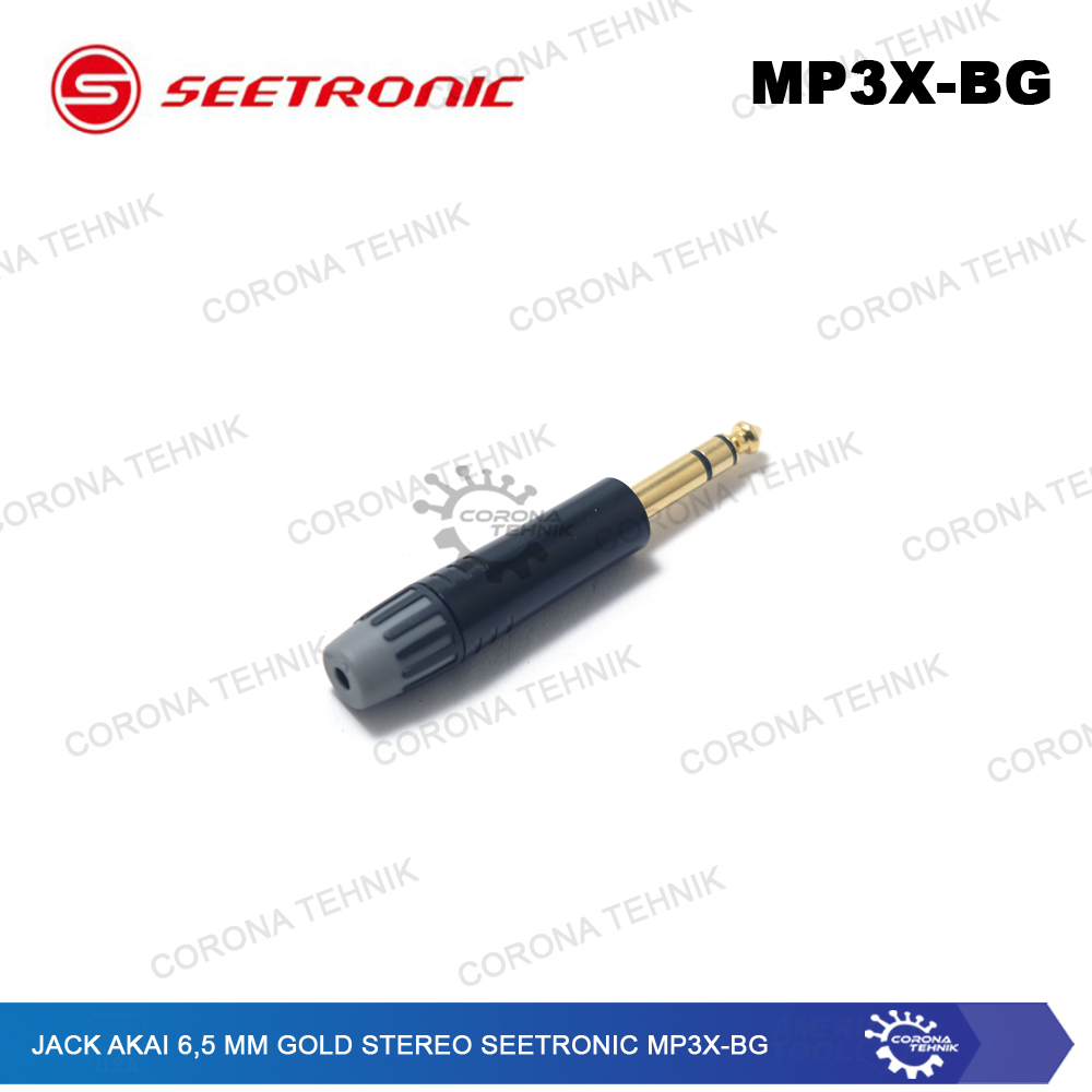 MP3X-BG Jack Akai 6,5 mm Gold Stereo Seetronic