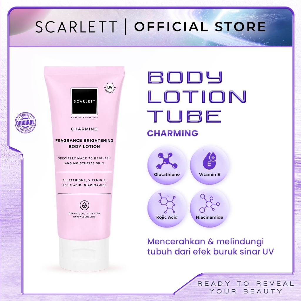 Scarlett Whitening Body Lotion Tube 180 ML