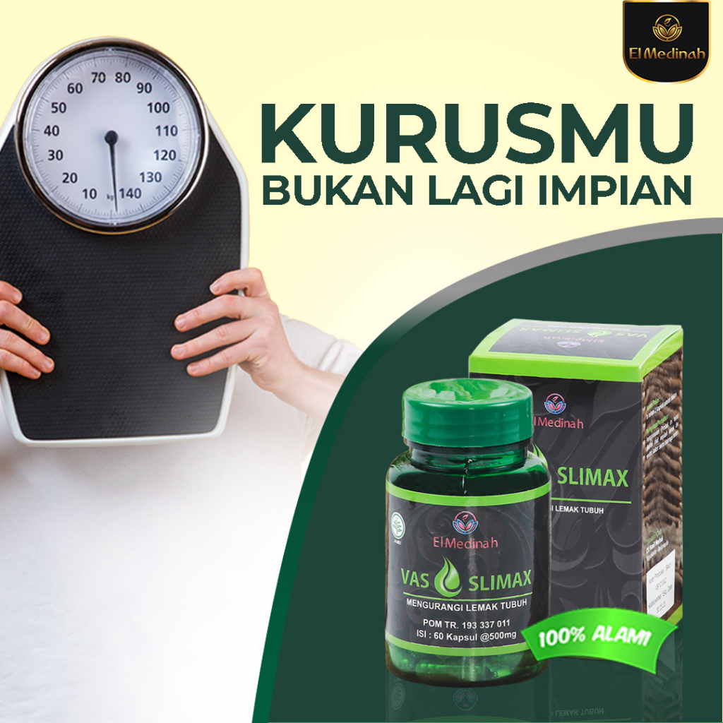 Kapsul Vas Slimax El Medinah 60  kapsul | Herbal Diet Pelangsing