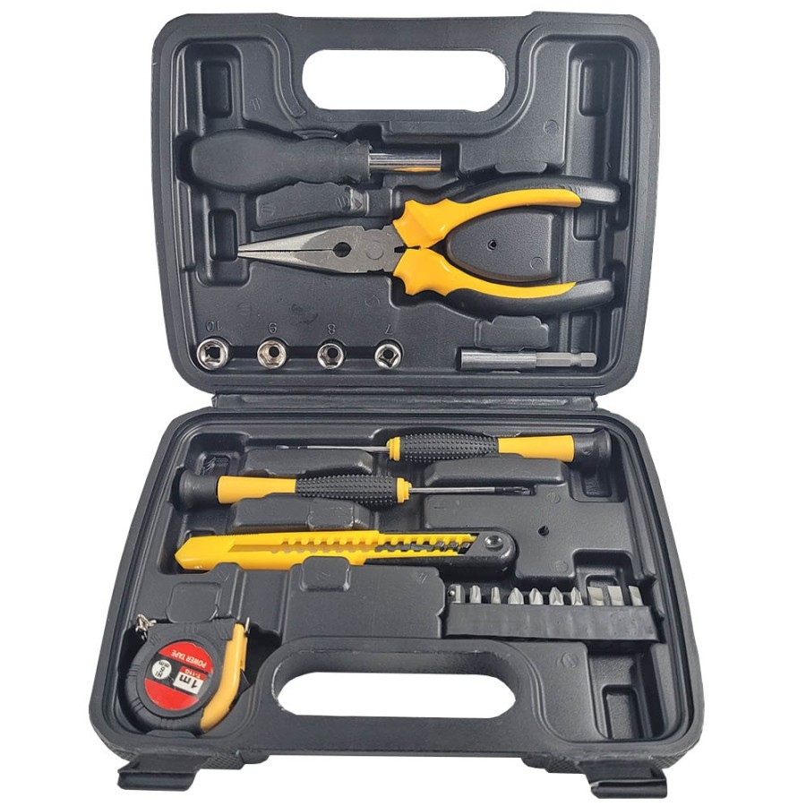 Toolkit Box TB022 - 22 Set Kunci Sok Obeng Set Cutter Meteran - YS Shop