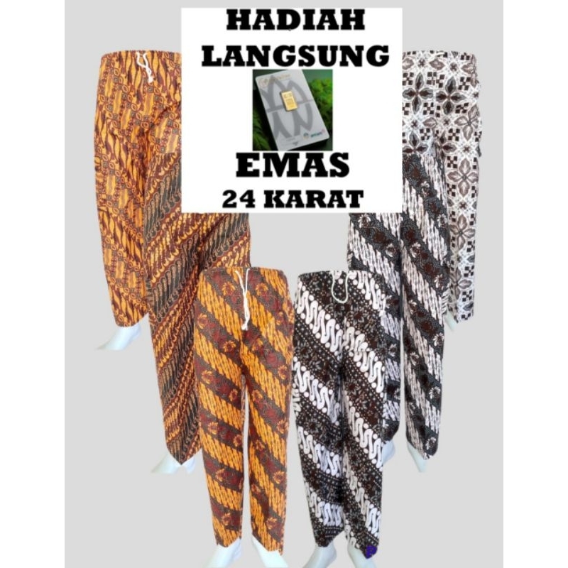 Celana Batik/Boim Anak Anak-Dewasa-Jumbo/Selendang Batik/Cukin