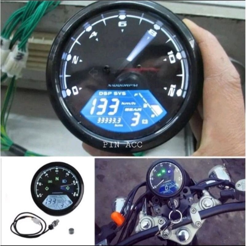 Spedometer speedometer babon digital sensor model newtek CB GL MP  Tiger / universal speedometer cus