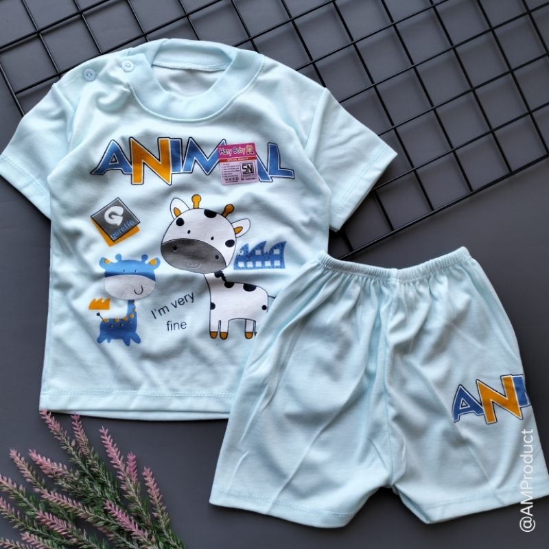 setelan pendek baju celana bayi 3-18 bulan hany