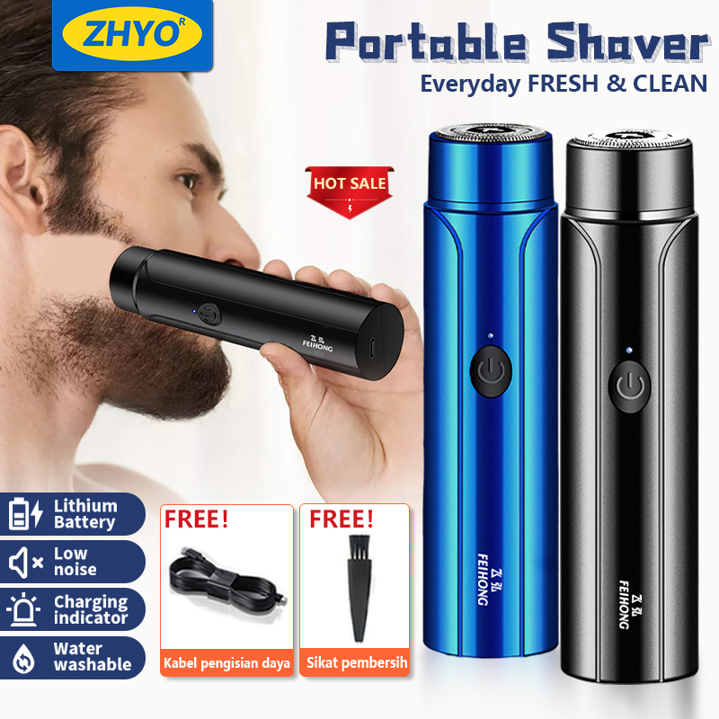 ZHYO Alat cukur jenggot alat pencukur bulu ketiak alat cukur bulu kemaluan cukur jenggot elektrik