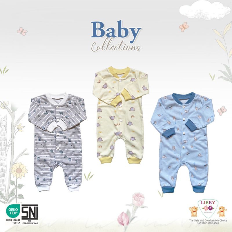 LIBBY Baju Kodok size Newborn isi 3 pcs