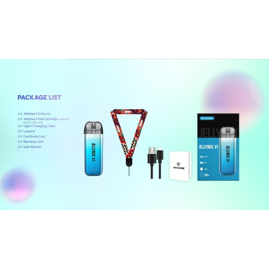 RINCOE JELLY BOX V1 POD KIT AUTHENTIC BY RINCOE