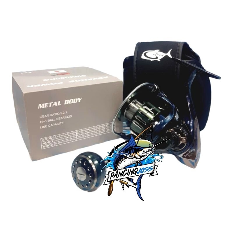 REEL SPINNING G TECH ADVANCE POWER SW 4000PG METAL BODY DRAG 22KG