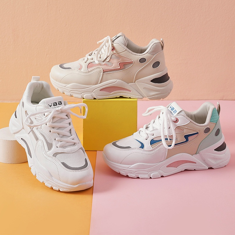 Sepatu Sneakers Wanita Tali - Sepatu Wanita Dewasa IRENE Runing Shoes - Sepatu Kets Olaharaga Cewe Santai