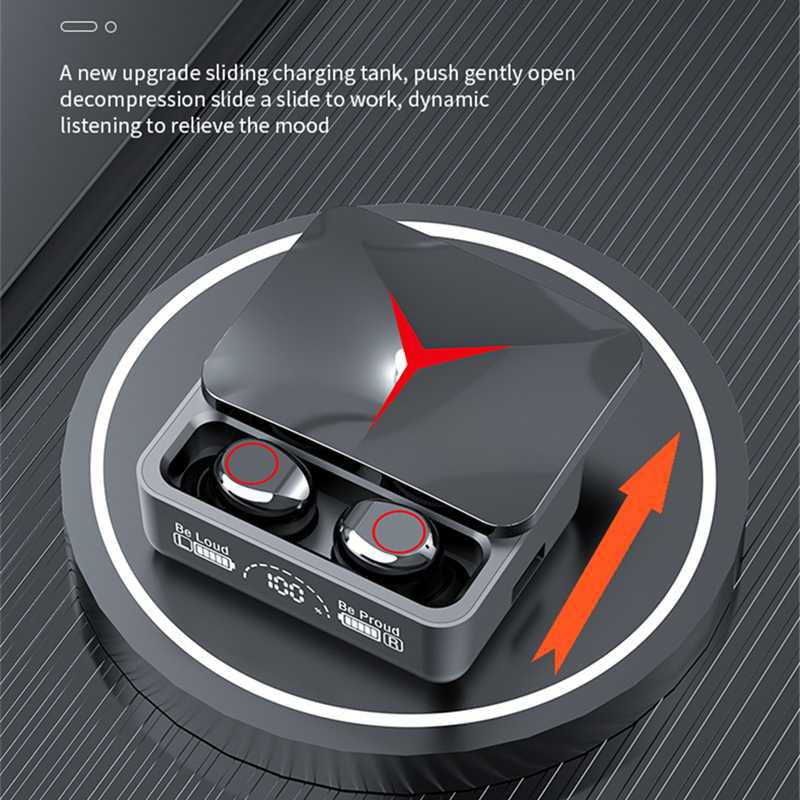 TWS Earphone Bluetooth 5.3 HIFI LED Type C 1200mAh Koneksi Bluetooth Anti Delay Spaker Berkualitas Tinggi