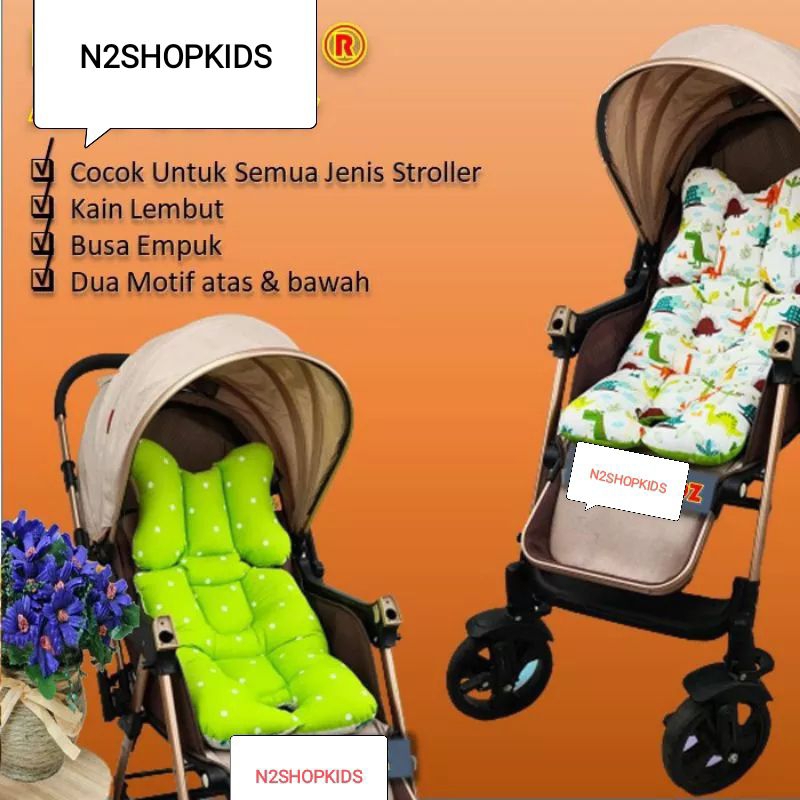 Alas stroller bantal stroller motif karakter perlengkapan bayi modern