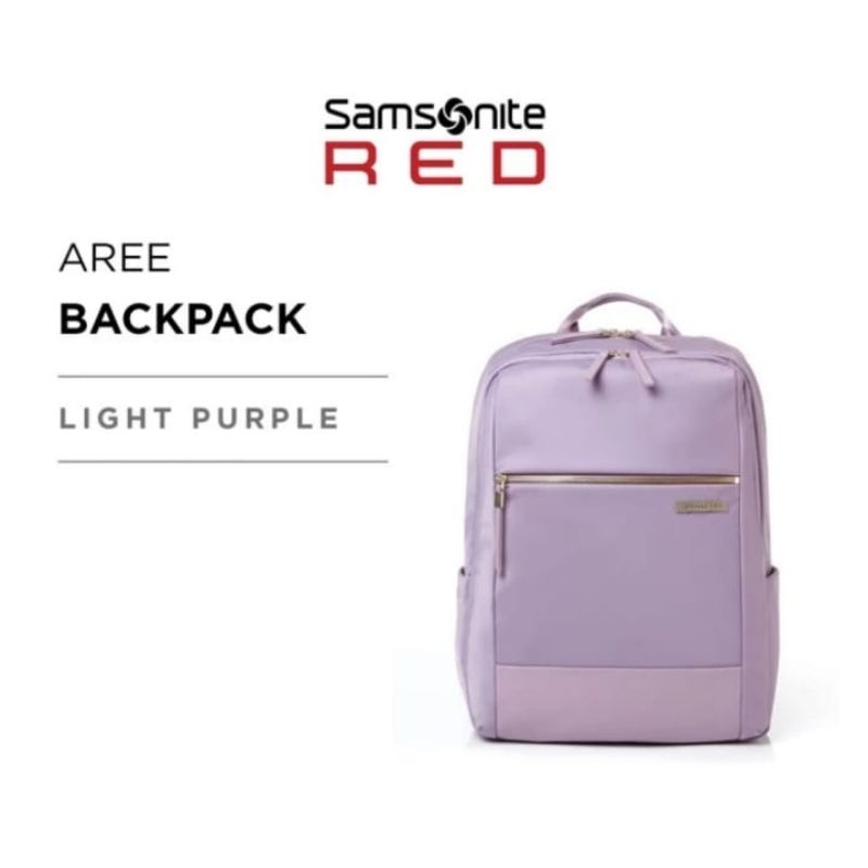 Samsonite Aree Tas Wanita Kasual Backpack Laptop Purple