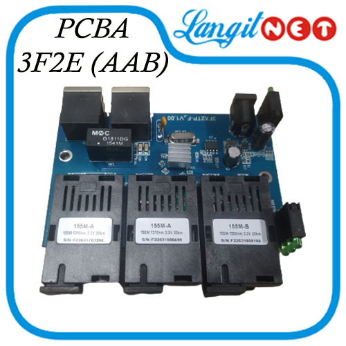 PCBA 3F2E 3FO 2ETH MEDIA CONVERTER 10 100