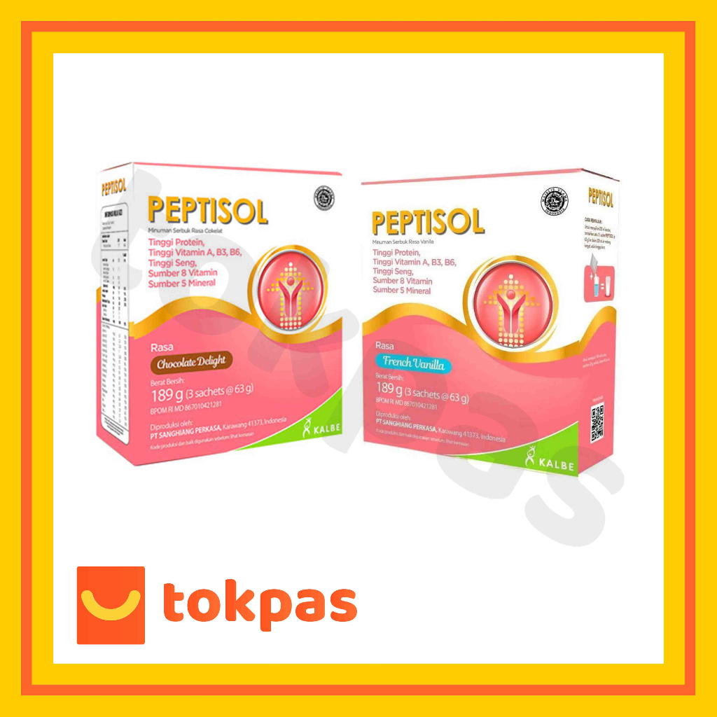 

Peptisol Vanila/Coklat 189 gram - Nutrisi Tinggi Protein Rendah Residu