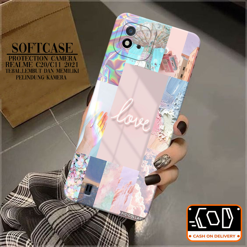 Case Hp Realme C20/C11 2021- Soft Pro Camera - Softcase Realme C20/C11 2021- Casing Realme C20/C11 2