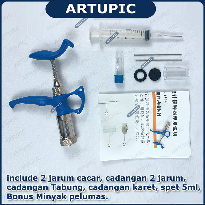 Alat Suntik Vaksin Cacar POX ALPOX-T1 tusuk sayap Ayam Unggas Burung Chicken Pox Vaccines Vaccinatio