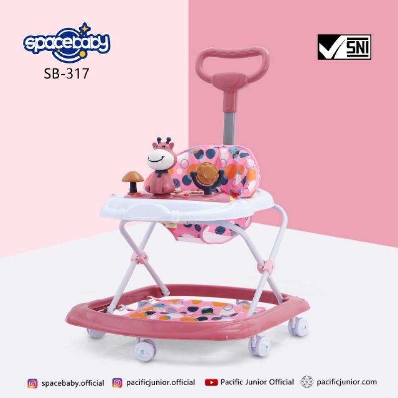 Baby Walker Spacebaby SB317/mainan anak belajar jalan spacebaby